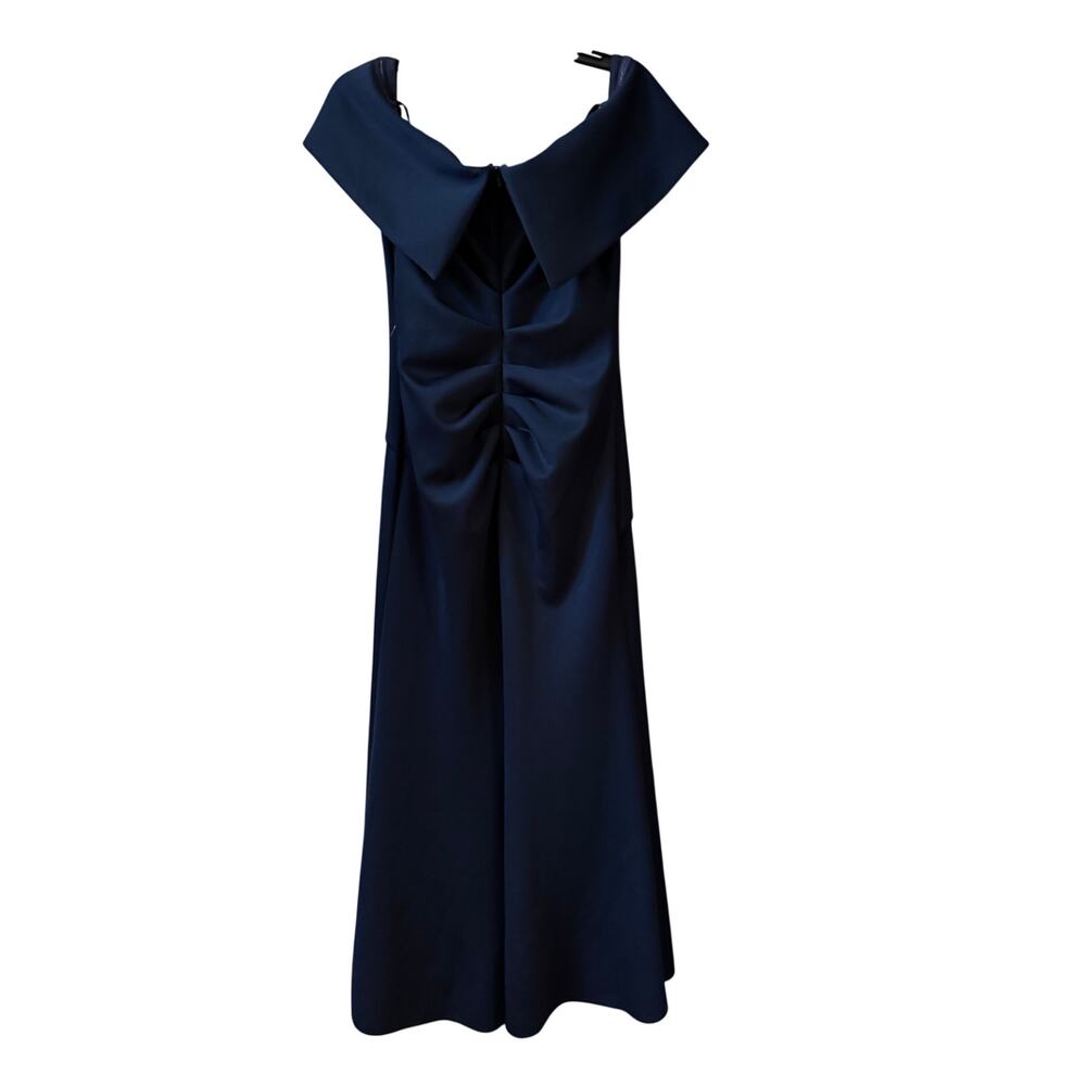 Xscape Evenings Ruffle Off Shoulder Scuba Gown - Size 12 - Picture 5 of 5